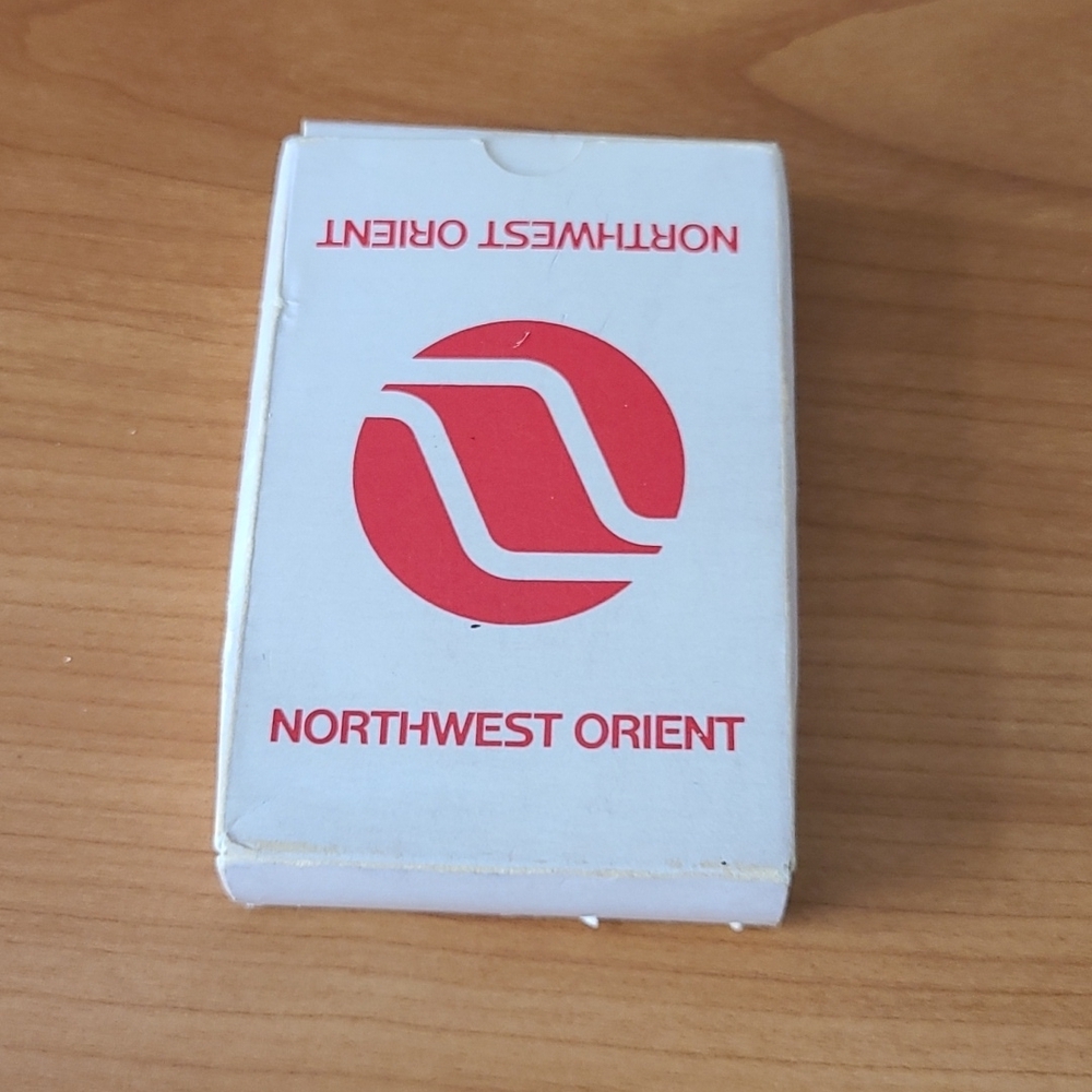 70's Vintage Northwest Orient Airline Collector Playing Cards In Box